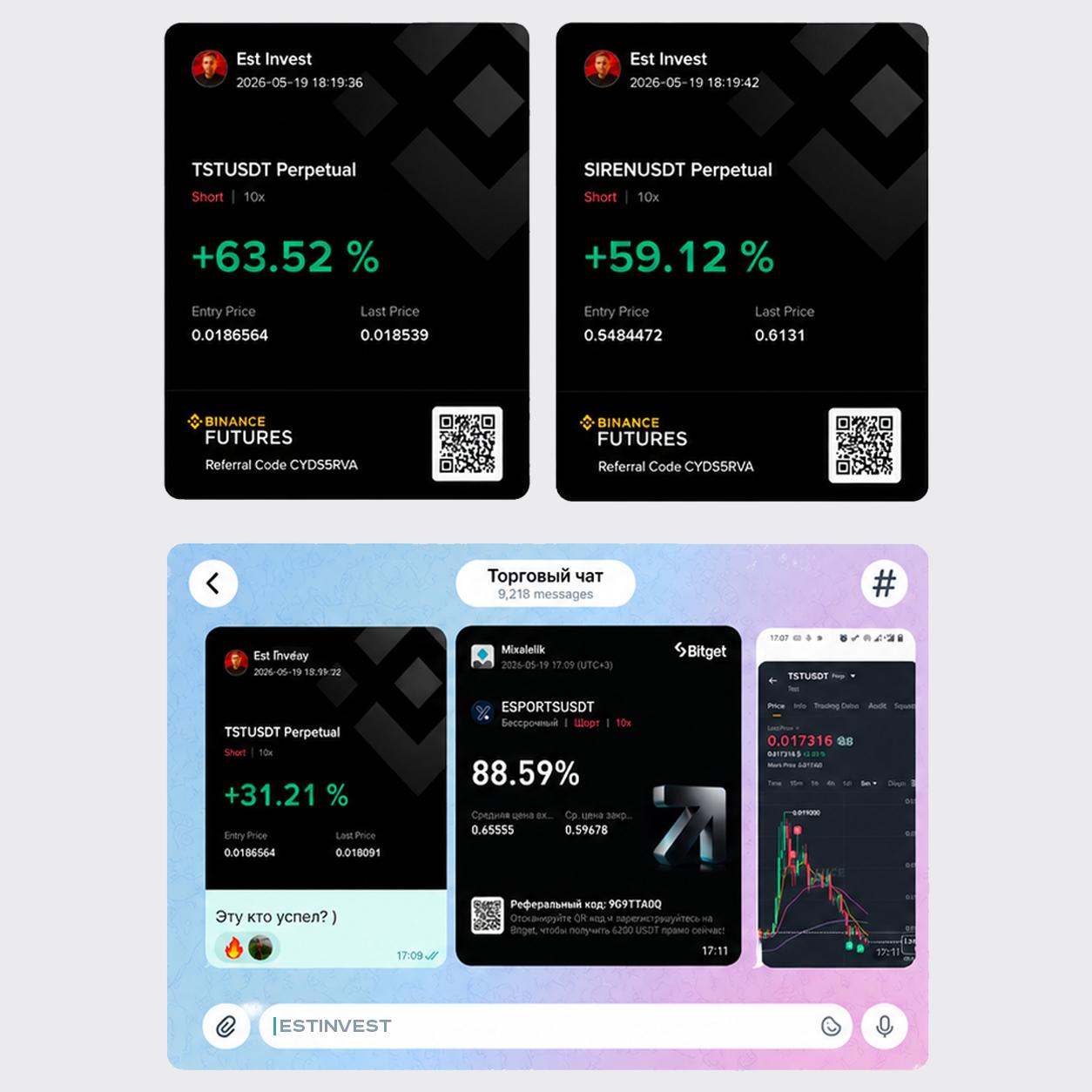 Сделки участников сообщества Est Invest
